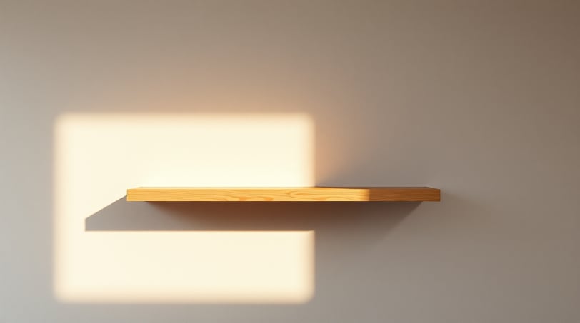 wooden floating self