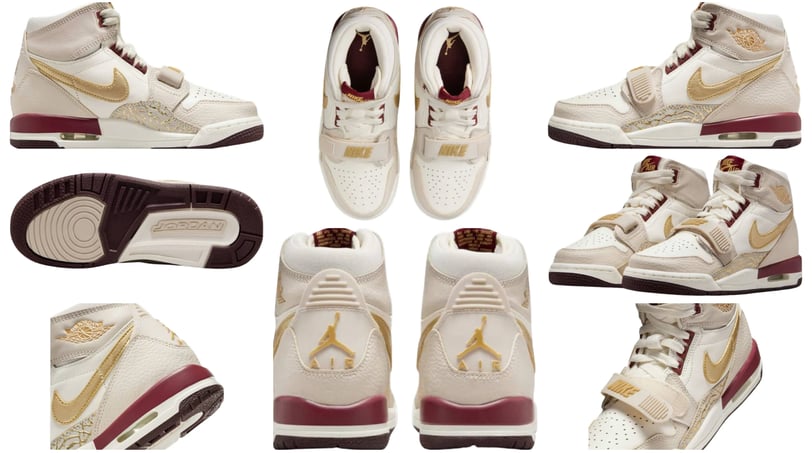 a collection of different sneaker, Nike Jordan Legacy 312 GS - YEAR OF THE SNAKE