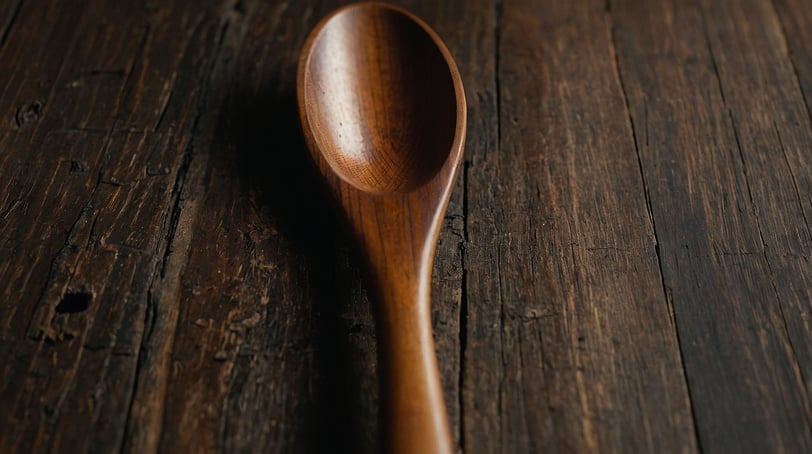 a wooden spoon