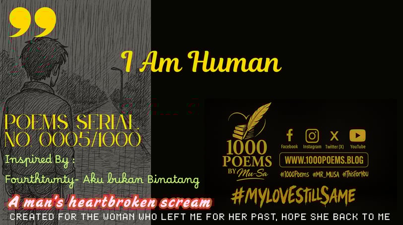 1000 Poems Series No. 0005 - aku manusia - 1000 poems