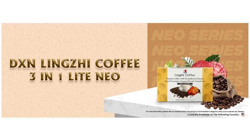 Experience the Convenience of DXN Lingzhi Coffee 3 in 1 Lite Neo