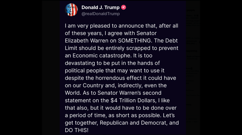 Trump and Warren’s Debt Limit Bombshell: A Bipartisan Dream or a Fiscal Nightmare?