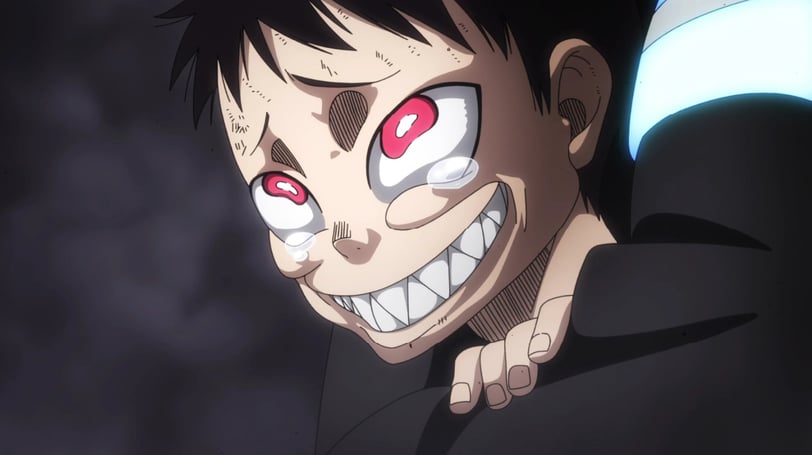 Fire Force Shinra Kusakabe Devilish Grin
