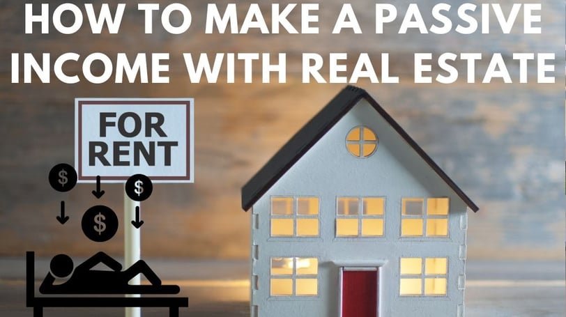a house with a sign that says how to make passive income