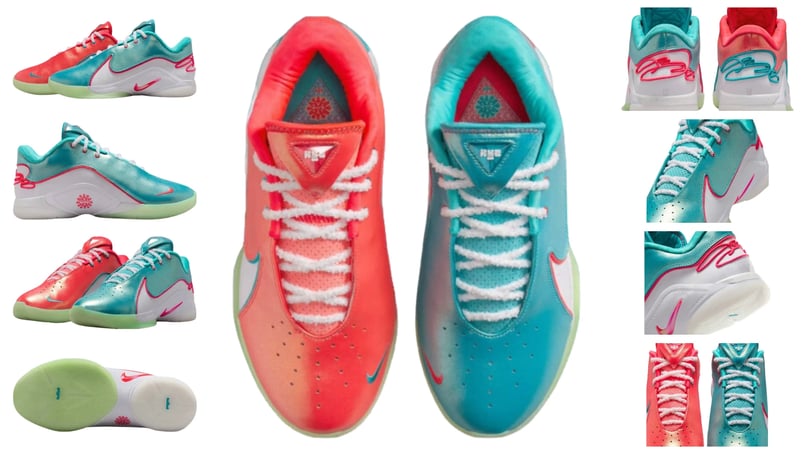 a collection of different colored sneakers, Nike LeBron 22