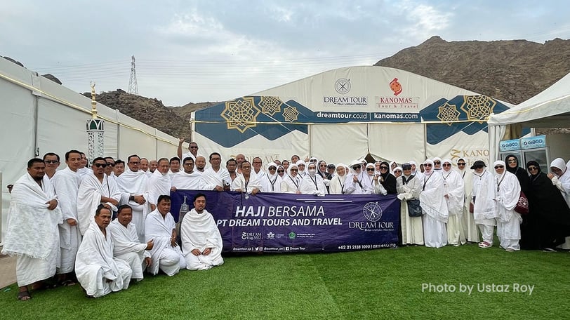 Foto keluarga di Arafah