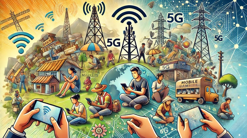 o crescimento de mercados emergentes no mobile gaming, com foco em conectividade e acessibilidade.