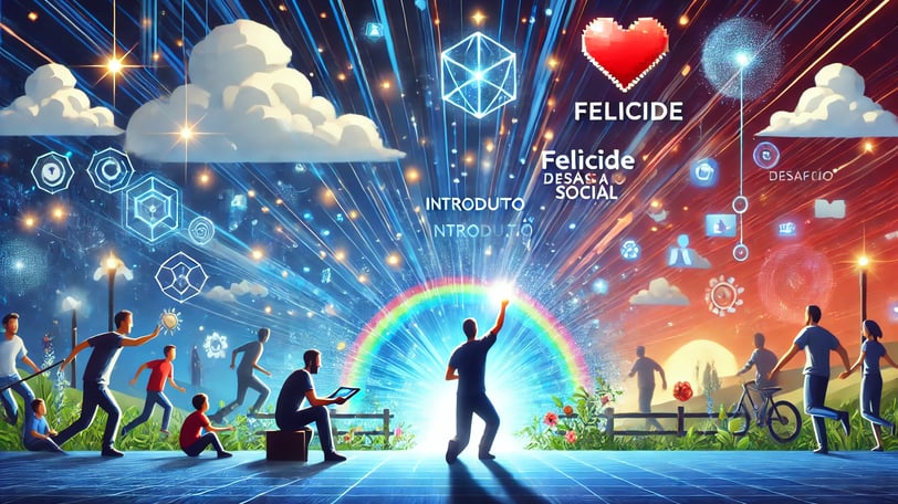 um jogador em frente a uma tela, com símbolos de impacto emocional dos jogos.