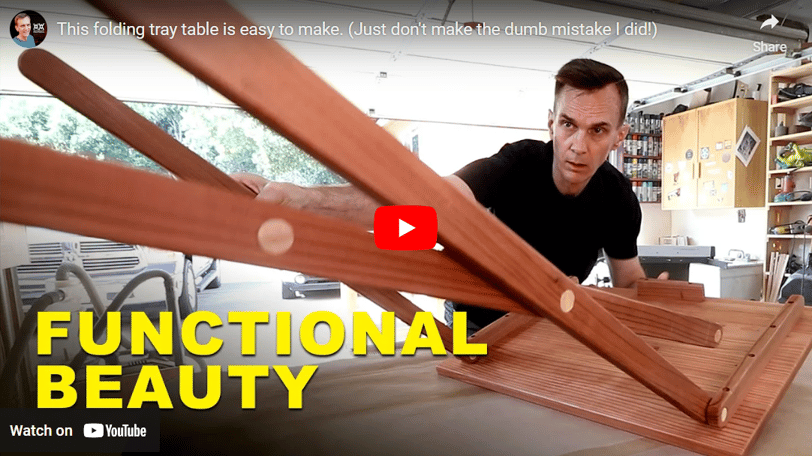 Build A Smart Folding Wooden Table Combined With A Convenient Handcart.