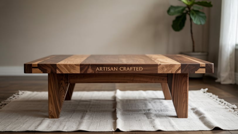 a wooden table