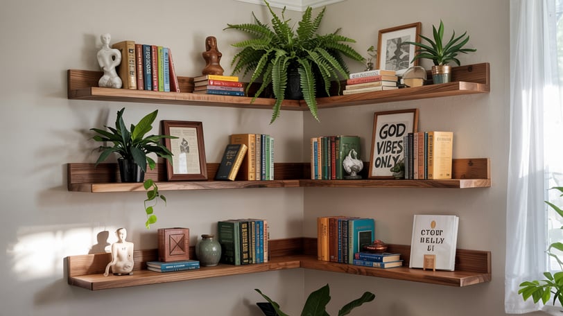 custom wooden shelving