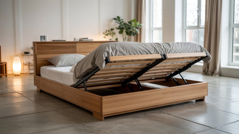 foldable wooden bed