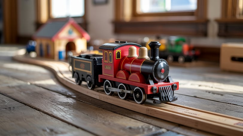 wooden train