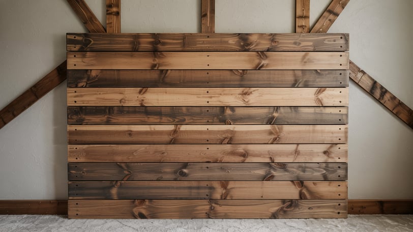 wooden headboard