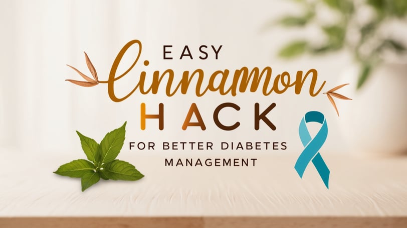 a blue ribbon with the words easy cinnamon hack