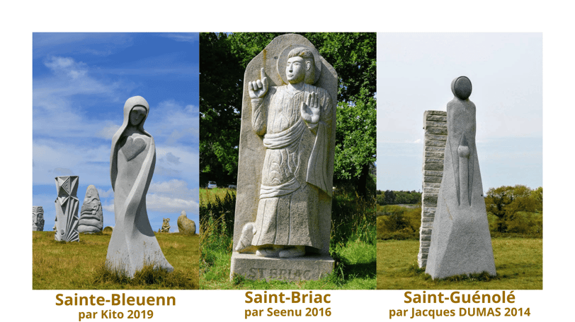 3 Sculptures de la Vallée des Saints