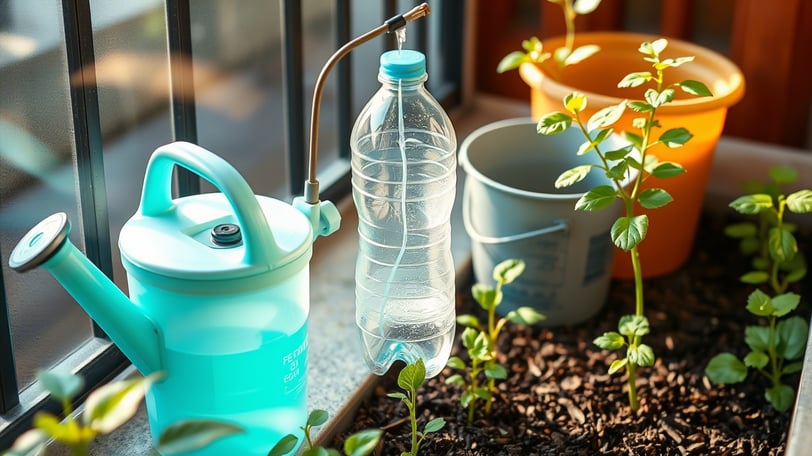 Técnicas simples para regar plantas sem desperdiçar água. Soluções práticas e sustentáveis.