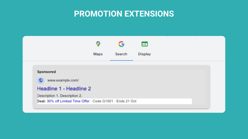 google ads promotion extension