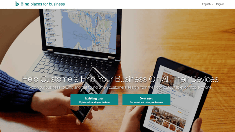 pemasaran di bing places