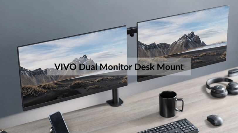 EntrepreneurNook - VIVO Dual Monitor Desk Mount