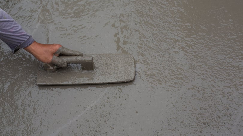 Piso de concreto reforçado com macrofibras