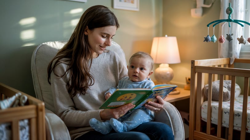 a woman is sitting in a chair and reading a book