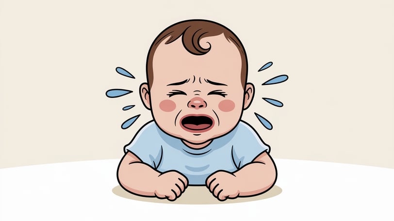a baby crying