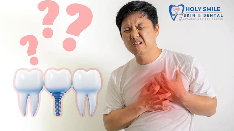dental implant for patient with heart problem by dr amit nandi, holysmile clinic kolkata