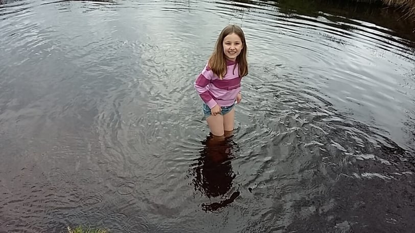 Child in water