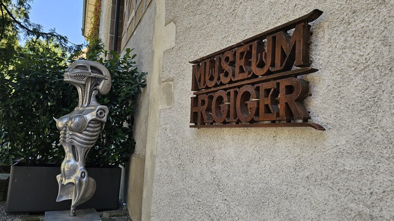 H.R. Giger Museum Sign photographed by Nikoru