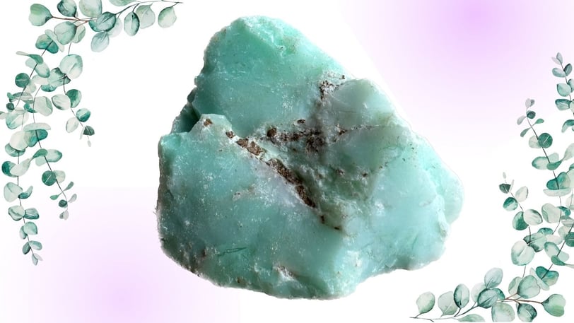 Photo of a piece of chrysoprase crystal