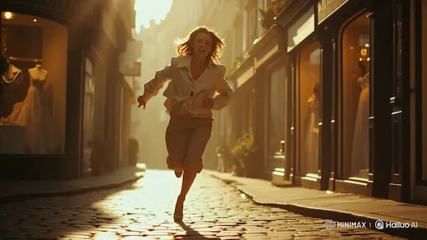 femme qui cours dans les de Paris