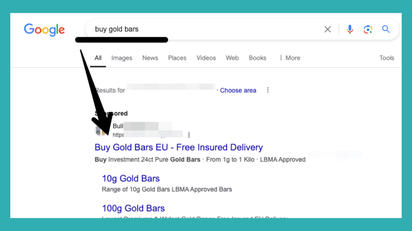 an example of a dynamic search ads