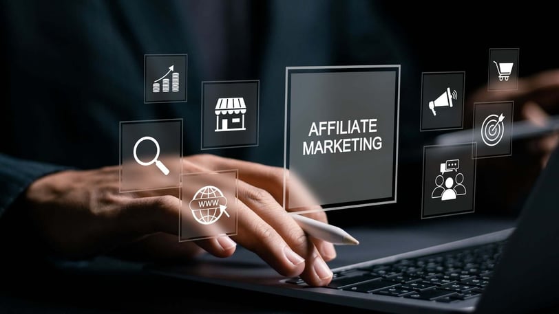 affiliate marketing op een laptop