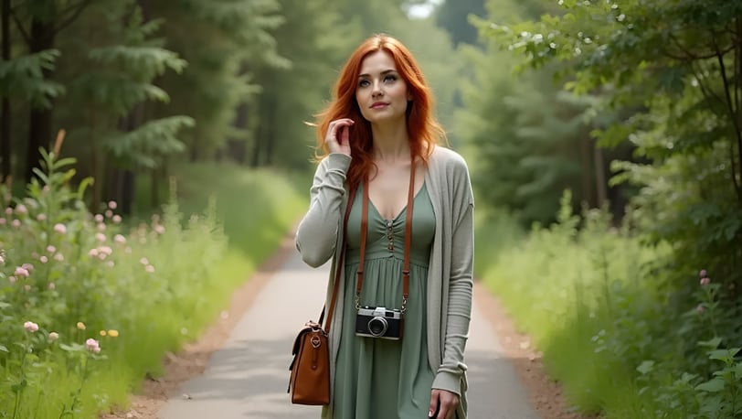 Skye Walking through forest