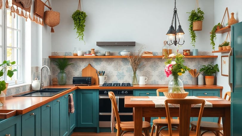 bohemian kitchen