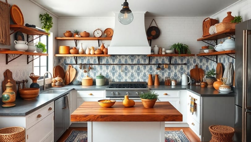 bohemian kitchen