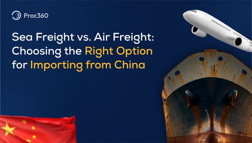 Sea shipping vs air shipping from China