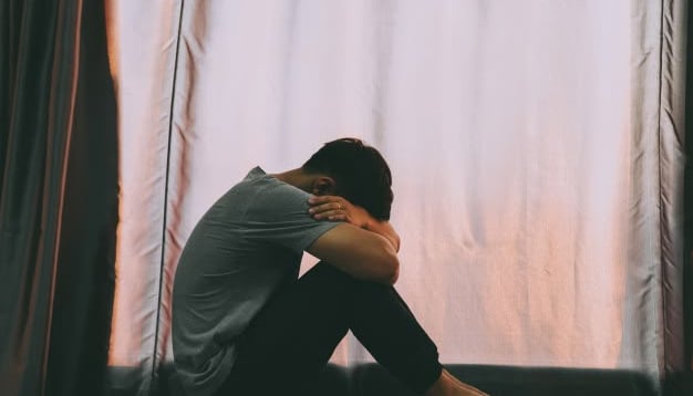 man crying