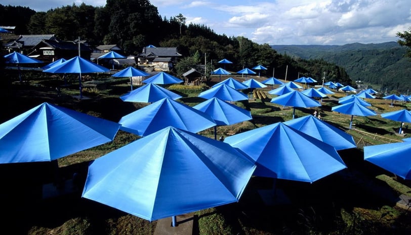 “Umbrellas” de Christo e Jeanne Claude