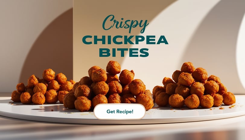 crispy chickpea bites