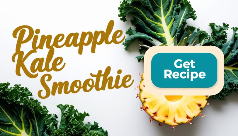 Pineapple and kale smoothie