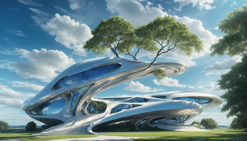 Symbiotic architecture by Walid Ghali@2023© | 8tik.com