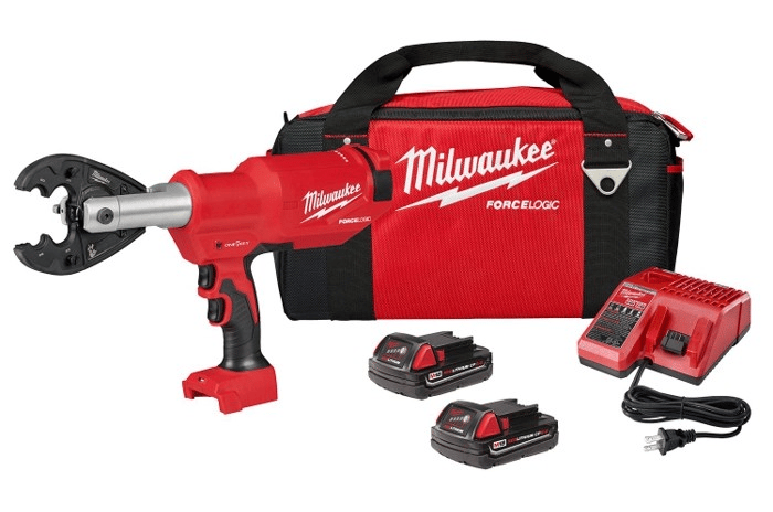 Milwaukee 2977-22BG M18 Force Logic 6T Pistol Utility Crimper w/ BG-D3 Jaw 2.0Ah Kit