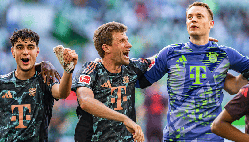 Thomas Müller e companhia tentarão comemorar novamente contra o Mainz no sábado. | © FC Bayern