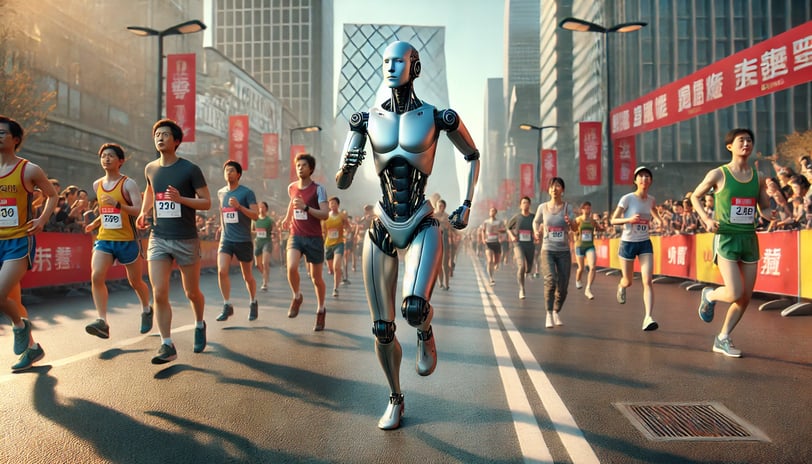 Robot Humanoid Ikut Lomba Maraton di Beijing