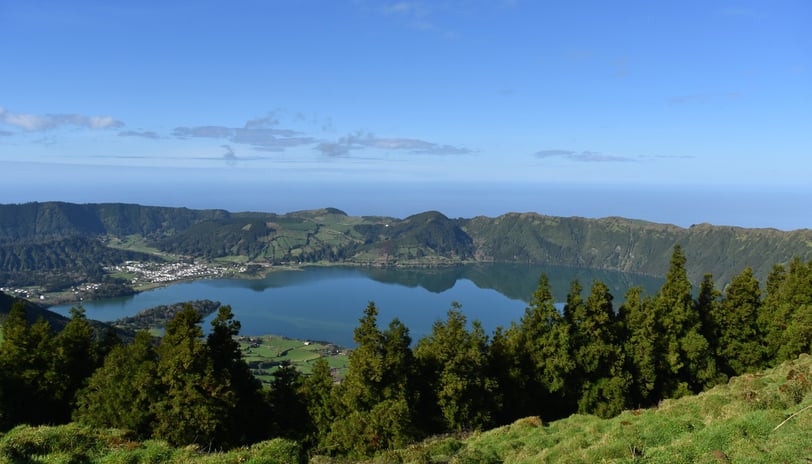 Amazing Landscape of the Lakes of Sete Cidades
