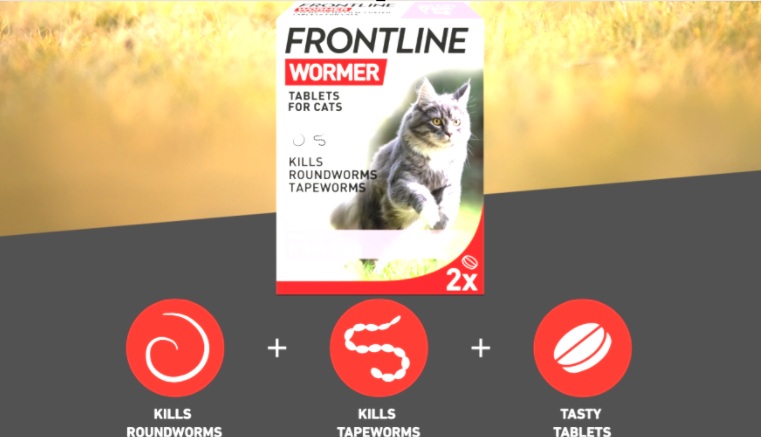 FRONTLINE WORMER tablets for cat worming treatment