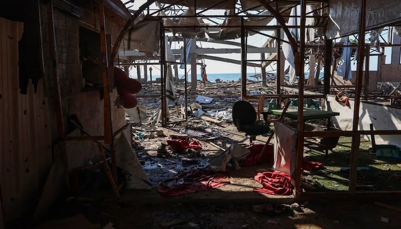 Israeli Airstrike on Gaza Beach