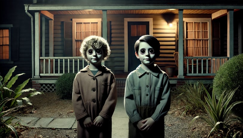 niños de ojos negros